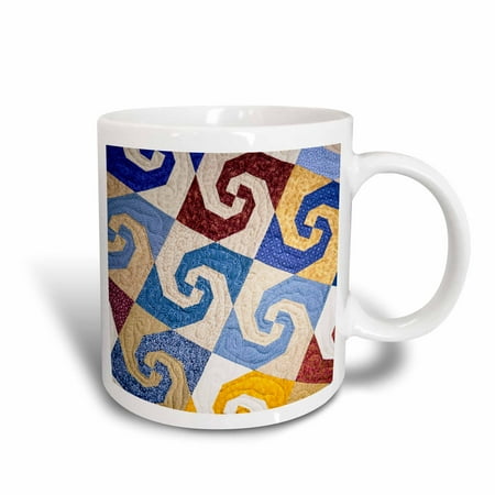 3dRose West Virginia, Beckley. Tamarac, quilt textile - US49 WBI0014 - Walter Bibikow, Ceramic Mug, 15-ounce