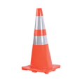 thumbnail image 3 of "Traffic Cone, 14 X 14 X 28, Orange/silver | Bundle of 5 Each", 3 of 4