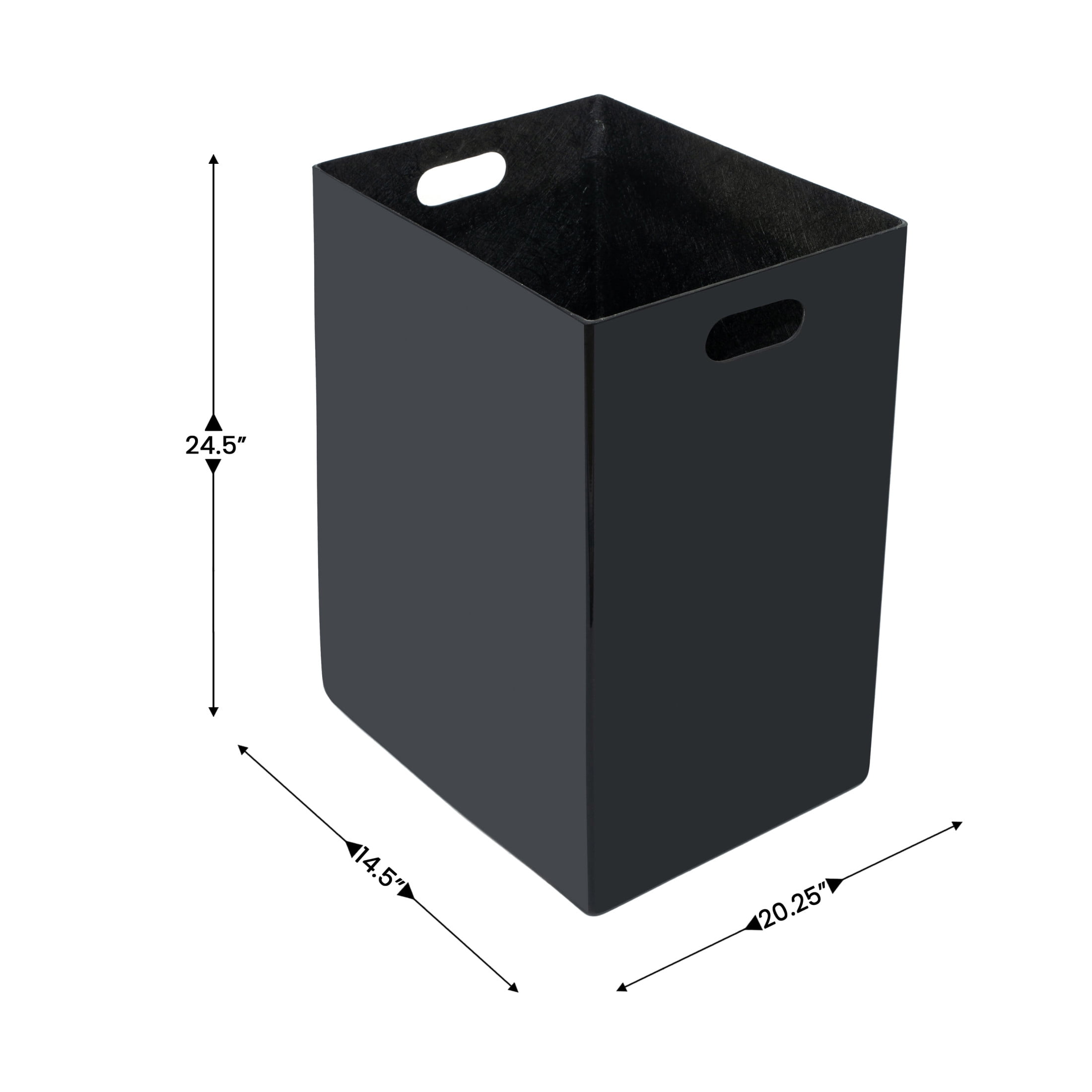 Flash Furniture Brooks Steel Indoor-Outdoor Trash Can with Locking Access Door 31.4 Gallon