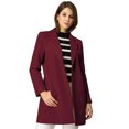 thumbnail image 2 of INSPIRE CHIC Manteau Long Classique pour Femme à Revers Cranté, Manches Longues, 2 of 7
