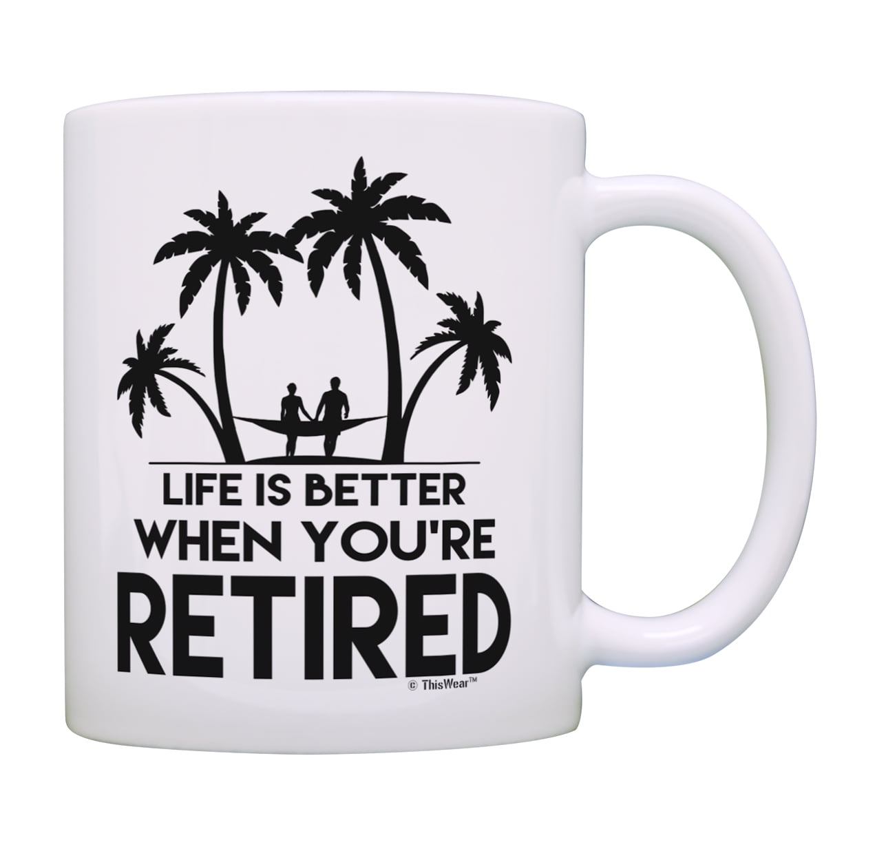 Beach Retirement Mug Life Is Better When You're Retired Retirement Cup Gift Coffee Mug Tea Cup