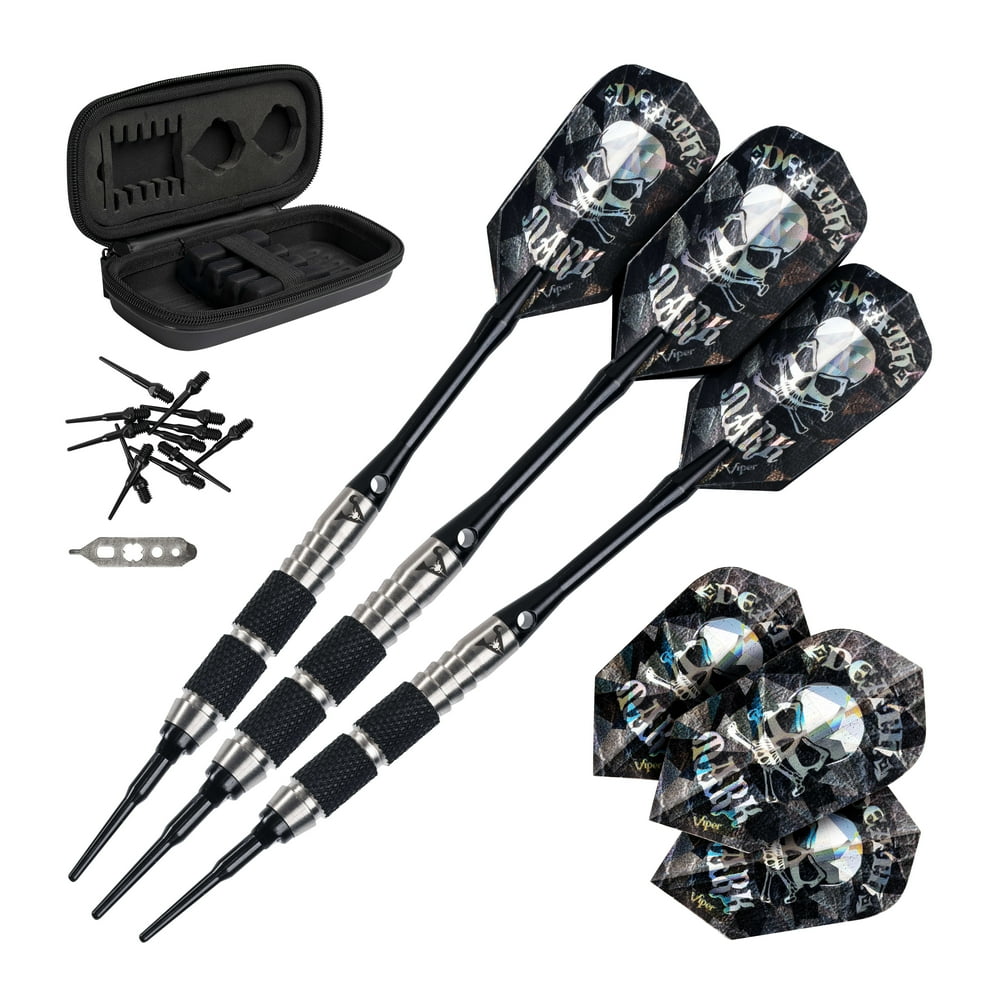 Viper Desperado 80 Tungsten Soft Tip Dart Set, Triple Knurled 18 Grams