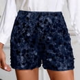 thumbnail image 2 of MEZZALL Women Sequin Party Shorts For Festive Club Shorts With Shine For Clubwear And Events Fashionable Solid Color Summer Daily Casual Bottoms, 2 of 5