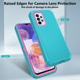 thumbnail image 6 of Compatible with Samsung Galaxy A32 5G 2021 6.5 inch Phone Case Hybrid Rugged Shockproof Hard Protective Drop Proof Full Body Heavy Duty Mobile Cell Cover for M32 A 32 SM-A326U A326U Women Men Green, 6 of 9