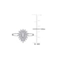 thumbnail image 4 of 1/2 Carat (Ctw H-I, I1-I2) Diamond Cluster Halo Engagement Ring in 14K White Gold, 4 of 5