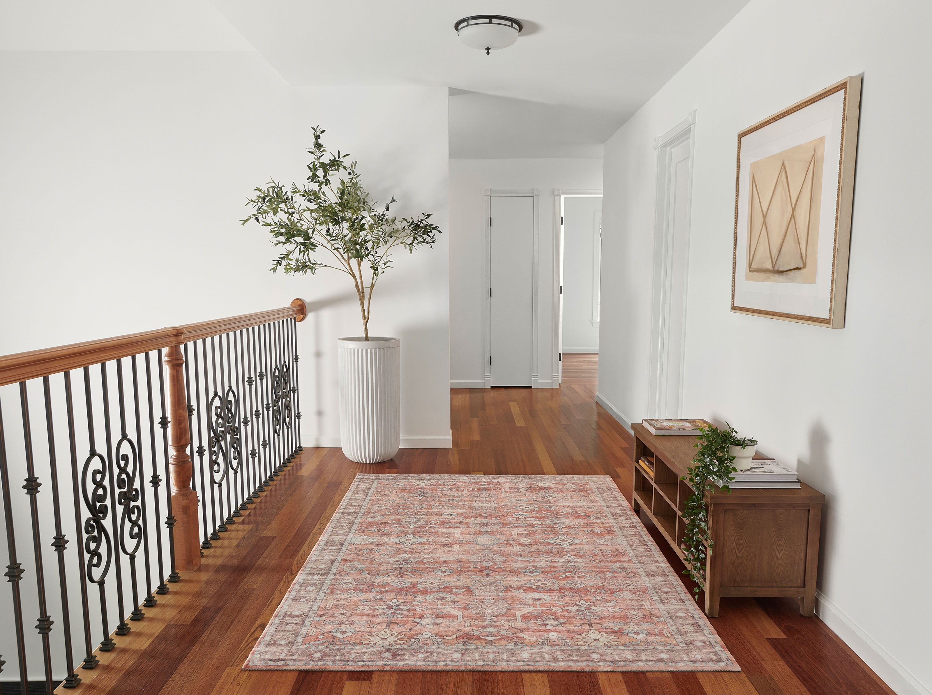ECARPET Ruby Traditional Area Rug for Living Room, Bedroom, Dining Room, Entrance, Hallway and More.