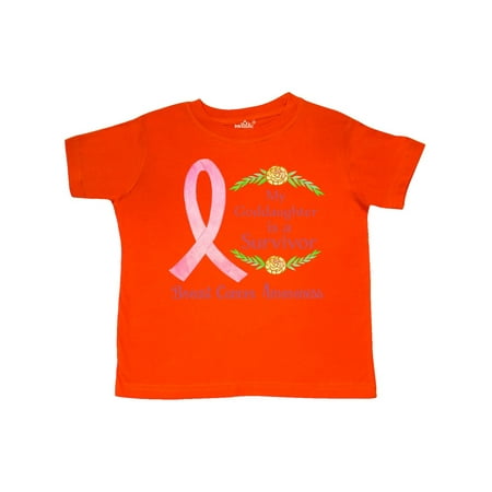

Inktastic My Goddaughter is a Survivor Breast Cancer Awareness Gift Toddler Boy or Toddler Girl T-Shirt