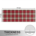 thumbnail image 5 of Kitchen Rugs Sets Of 2,Red and Green Christmas Plaid Pattern Anti Fatigue Kitchen Mat Rugs Non Slip Washable,Decorative Kitchen Floor Mats for Kitchen,Sink,Laundry,17"X47", 5 of 5