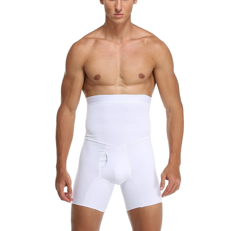 Lilvigor Men's Underwear Boxer Briefs Tummy Control Shorts High Waist  Slimming Body Shaper Compression Shapewear Seamless Belly Panties 