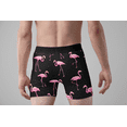 thumbnail image 3 of Funny Boxer Briefs for Men Pink Flamingo Novelty Fun Underwear, 3 of 7