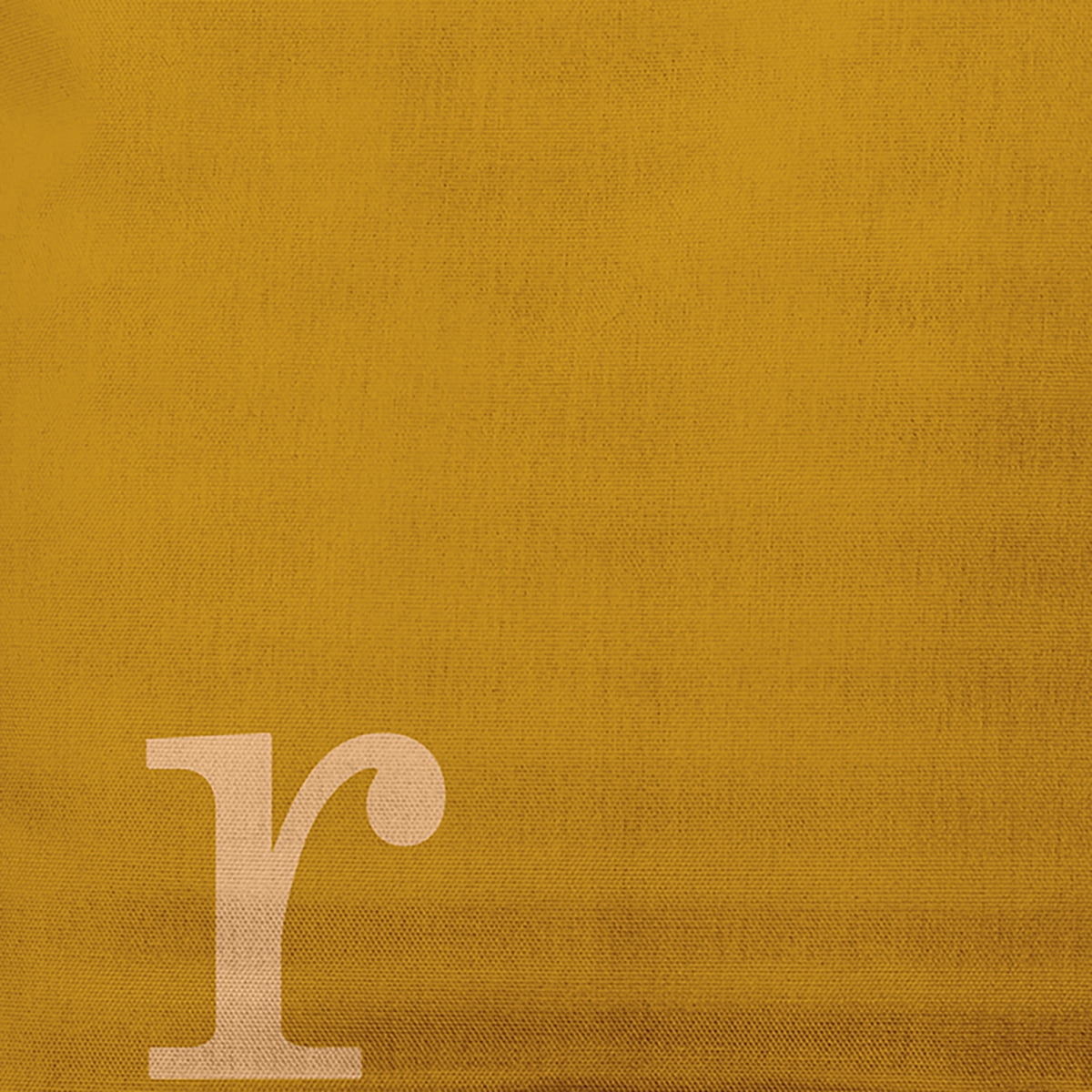 Simply Daisy 16" x 16" Modern Monogram Decorative Throw Pillow, Autumn Gold