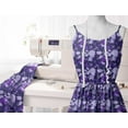 thumbnail image 5 of Soimoi Florals Printed,Cuddle Minky Fabric, Sewing Fabric by The Yard 56 Inch Wide,Decorative Plush Soft Fabric, Baby Garments, Toys and Blankets, Purple, 5 of 6