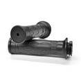 thumbnail image 2 of Krator Poignée de Guidon de Moto Noire 7/8 Pouces Compatible avec Honda Helix Ruckus Reflex Elite Aile Argentée, 2 of 2