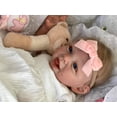 thumbnail image 2 of iCradle Adorable Realistic Reborn Baby Dolls Girl 22 inch Lifelike Lovely Newborn Babies Handmade Real Soft Cloth Body Blue Eyes, 2 of 6