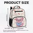 thumbnail image 7 of Jeiento Cute Axolotl Kids Backpack for Boys, 13.5 Inch Toddler Preschool Bag, Lightweight Bookbag with 2 Front Pockets & Mesh Side Pockets, 7 of 7