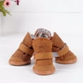 thumbnail image 4 of Summark 4Pcs Pets Dog Shoes Winter Warm Snow Boots Puppy Protective Anti-slip Booties, 4 of 6