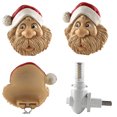 thumbnail image 5 of Lámpara de noche con cabeza de calabaza de Papá Noel, luz de noche para dormitorio, decoración creativa de arreglo de regalo de Navidad, transfronteriza, 5 of 5