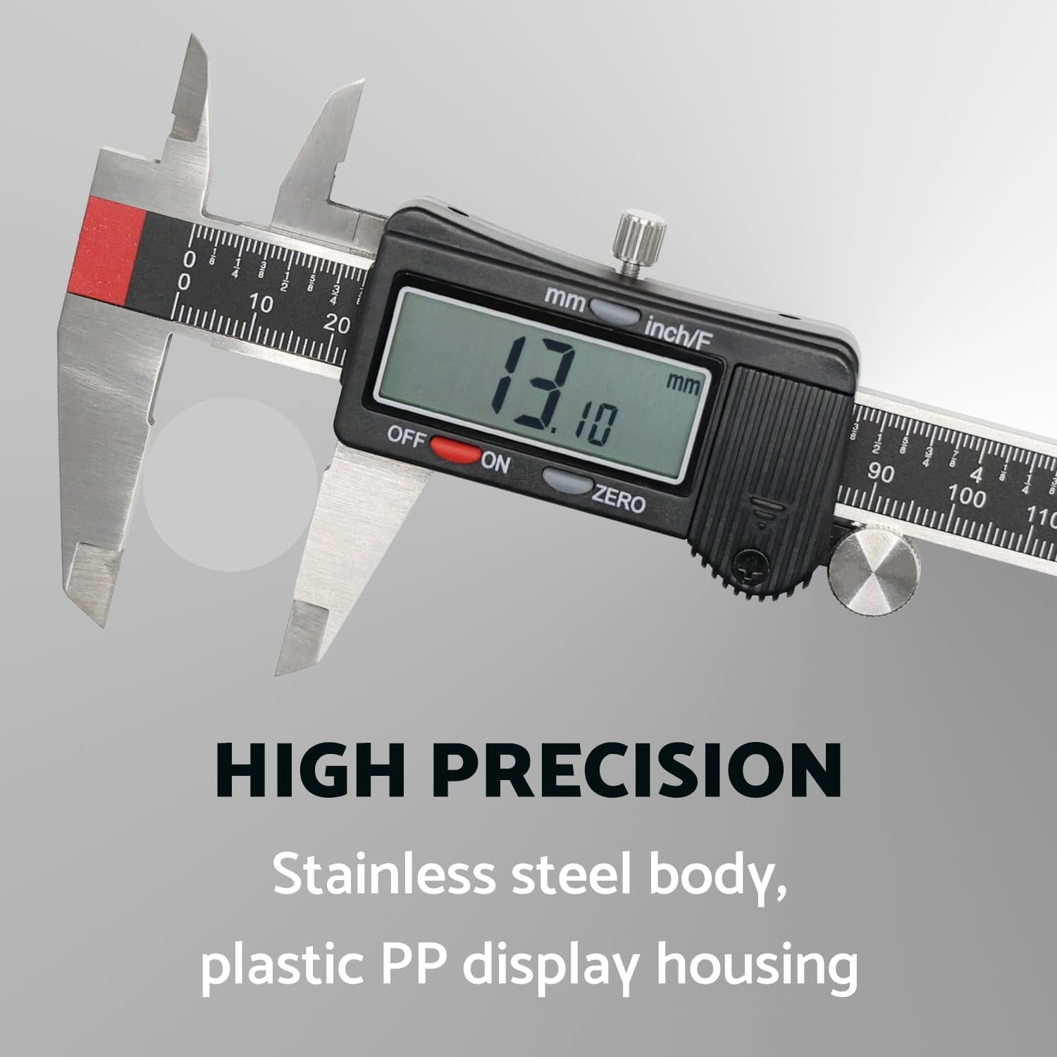 Digital Caliper, Caliper Measuring Tool 6 inch, Micrometer Caliper Digital, Stainless Steel Calipers to Measure Inch Fractions Millimeter with Auto-Off by