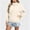 Beige, variant on Womens Hooded Rain Jacket Lined Hiking Climbing Waterproof Zip Up Fall Drawstring Lightweight Raincoat for Women