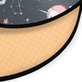 thumbnail image 3 of 36.2 Inch Round Floor Mat Unicorns and Stars Carpet Decor Rug for Living Room Bedroom, 3 of 6