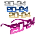 thumbnail image 4 of 4 Uds 2024 gafas de plástico accesorios para fotomatón 2024 decoraciones para fiesta de Nochevieja, 4 of 6