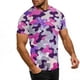 thumbnail image 4 of Ceisia Men's Slim Fit Purple Pink Glitter Camouflage Print Crew Neck Short Sleeve Casual T-Shirt Gifts, 4 of 9