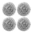 thumbnail image 1 of EeaseMX Esponjas de acero inoxidable para fregar platos, tazones de limpieza, estropajos en espiral, práctico limpiador de cocina (plateado), 1 of 8