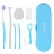 thumbnail image 1 of EeaseMX Kit de cuidado de cepillos de dientes de ortodoncia, estuche portátil e invisible para aparatos dentales (azul cielo), 1 of 8