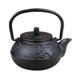 thumbnail image 1 of Tetera japonesa de hierro fundido, tetera de hierro fundido con tapa segura, tetera con diseño de hojas C Negro, 1 of 3
