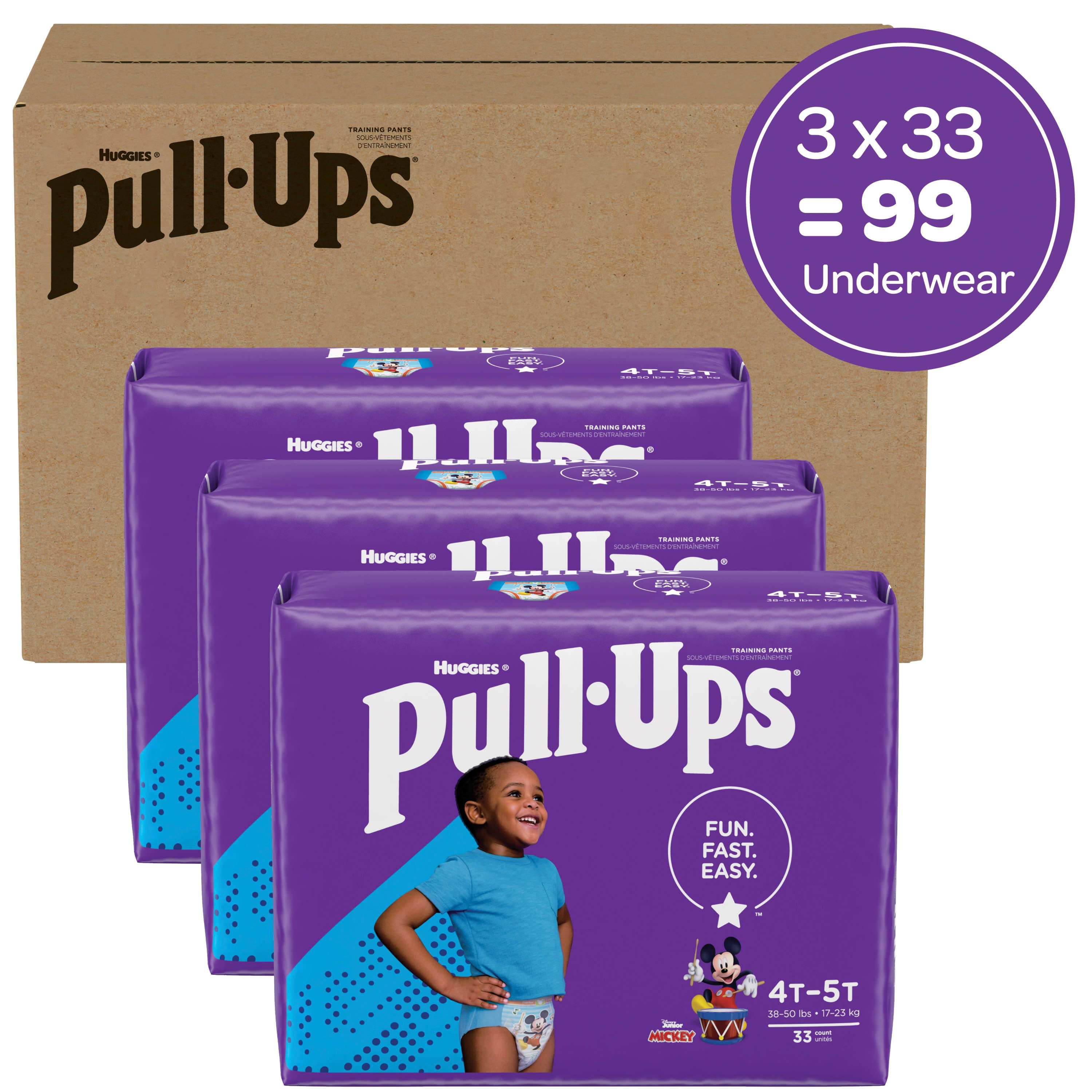 Pull-Ups Boys' Potty Training Pants Size 6, 4T-5T, 99 Ct - 1