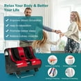 thumbnail image 5 of Giantex Foot & Calf Massager, Shiatsu Heated Electric Foot Massager W/ Heating, Deep Kneading & Washable Sleeves, Leg Massager for Relaxation, Foot Pain Relief, Red, 5 of 6