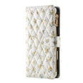 thumbnail image 2 of Wallet Case For Samsung Galaxy S25 Ultra 5G 6.9-inch, Flower Pattern Flip Zipper Purse Leather Cover With Card Holder, Detachable Wristlet & Shoulder Strap, Shockproof ,Kickstand Phone Case For Women, 2 of 9
