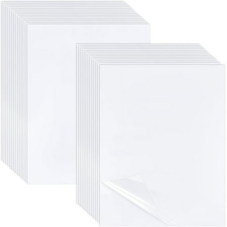 50 Sheets A4 PET Laminating Sheets Self-Adhesive Matte Cold Laminating Film 11.8x8.4 Inch Waterproof Laminate Sticker for Photo Painting Poster Documents for DIY