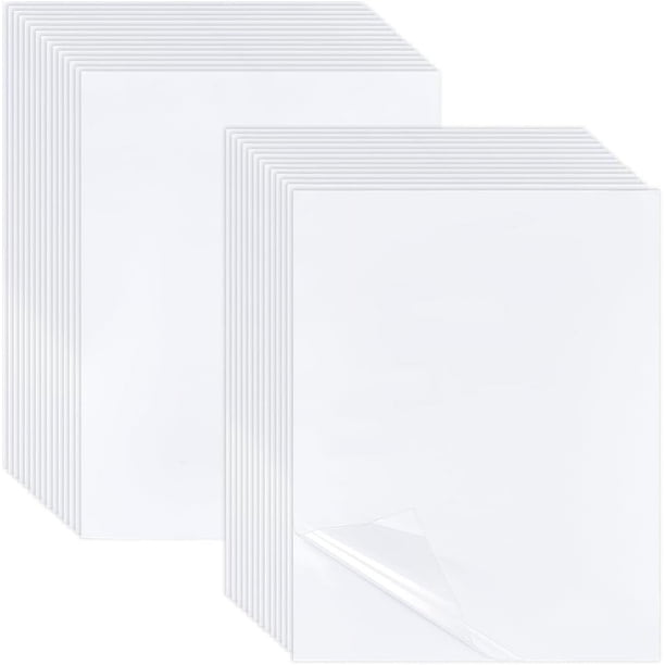 50 hojas de laminado PET A4, autoadhesivas, mate, para laminado en frío, 11,8 x 8,4 pulgadas, impermeables.
