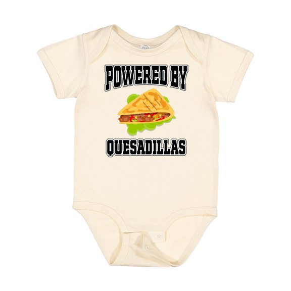 Inktastic Powered by Quesadillas Boys or Girls Baby Bodysuit