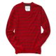 thumbnail image 1 of Aeropostale suéter a rayas para hombre, rojo, grande Aeropostale  Pull-over, 1 of 2