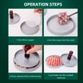 thumbnail image 3 of Soul Creat Food-Grade Hamburger Patty Press with Double Head, Round Shape for Cooking, 3 of 7