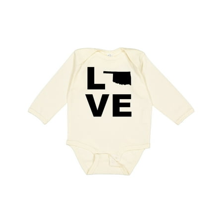 

Inktastic Love Oklahoma Gift Baby Boy or Baby Girl Long Sleeve Bodysuit