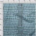thumbnail image 2 of oneOone Silk Tabby Light Dusty Blue Fabric Crocodile Animal Skin Sewing Fabric By The Yard Printed Diy Clothing Sewing Supplies 42 Inch Wide, 2 of 4