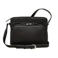 thumbnail image 2 of Genuine Soft Leather Cross Body Bag with Front Organizer Wallet,Black, 2 of 2