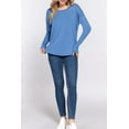 thumbnail image 4 of Women's Casual Long Dolman Sleeve Round Neck Tunic Top, 4 of 4