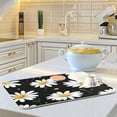 thumbnail image 3 of Iauyy Dish Drying Mat for Kitchen Counter, Super Absorbent & Hanging 16x18 / 18x24 Inch (S/M) Artistic Daisy, 3 of 8