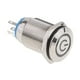 thumbnail image 1 of Interruptor de Botón de Encendido Apagado Momentáneo de 16 Mm de Metal LED azul 12V, 1 of 8