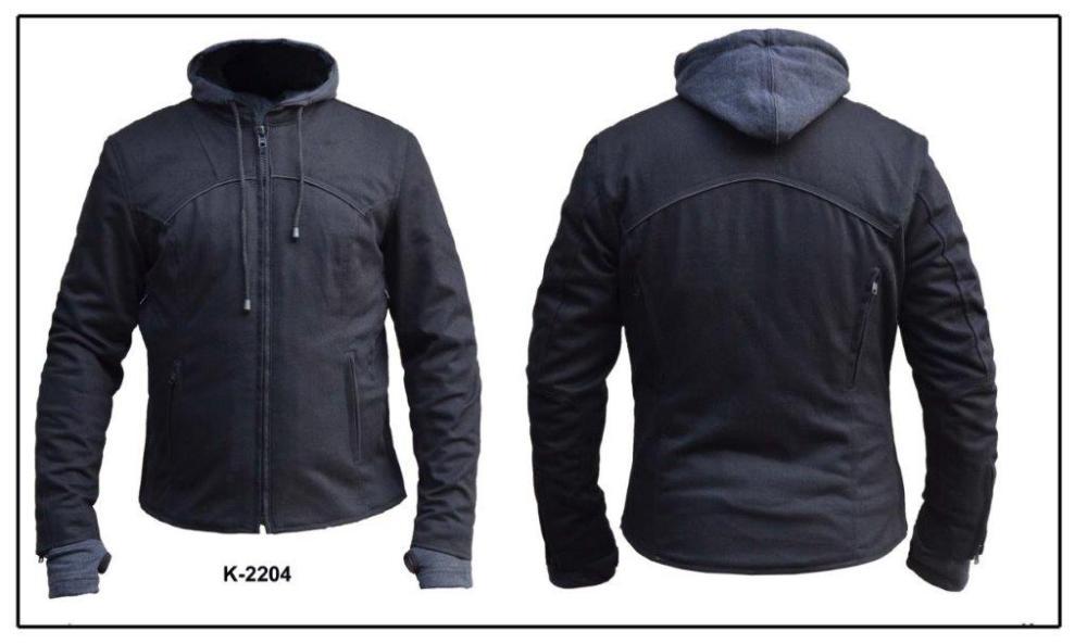 Ladies Denim Motorcycle Jacket with 