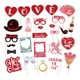 thumbnail image 3 of Kit de 27 accesorios para fotomatón de Valentín, decoraciones para selfies, suministros divertidos portátiles para fiestas de cumpleaños y, 3 of 9