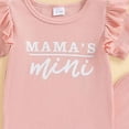 thumbnail image 2 of kaprioy Toddler Girl Clothes "MAMA'S MINI Girl" Outfits for Toddler Girls Clothes Letter T-Shirt Tee Tops + Flare Pants Baby Clothes Bell-Bottoms Set 12 18 24 Months 2T 3T 4T 5T, 2 of 6