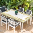 thumbnail image 2 of Yellow Daisy Table Cloths for 5 Foot Rectangle Tables, Spring Summer Pastoral Garden Floral Blossom Patio Waterproof Elastic Fitted Tablecloths, Washable Rectangular Table Cover for Camping, 2 of 8