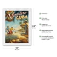thumbnail image 2 of Varadero Cuba - Year Round Paradise - Native Cuban Dancers with Maracas - Vintage Travel Poster by Kerne Erickson - Japanese Unryu Rice Paper Art Print (Unframed) 18 x 24 in, 2 of 4