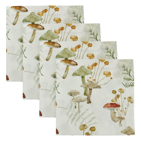 Split P Wild Mushrooms Napkin Set of 4