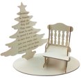 thumbnail image 5 of Adornos navideños, artesanías de madera, silla de árbol, decoración creativa para el hogar, mesa DIY, 5 of 5